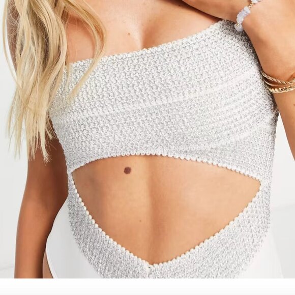 River Island One Shoulder Swimsuit - Picture 5 of 11